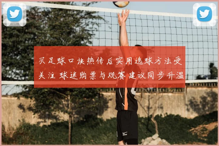 买足球口诀热传后实用选球方法受关注 球迷购票与观赛建议同步升温